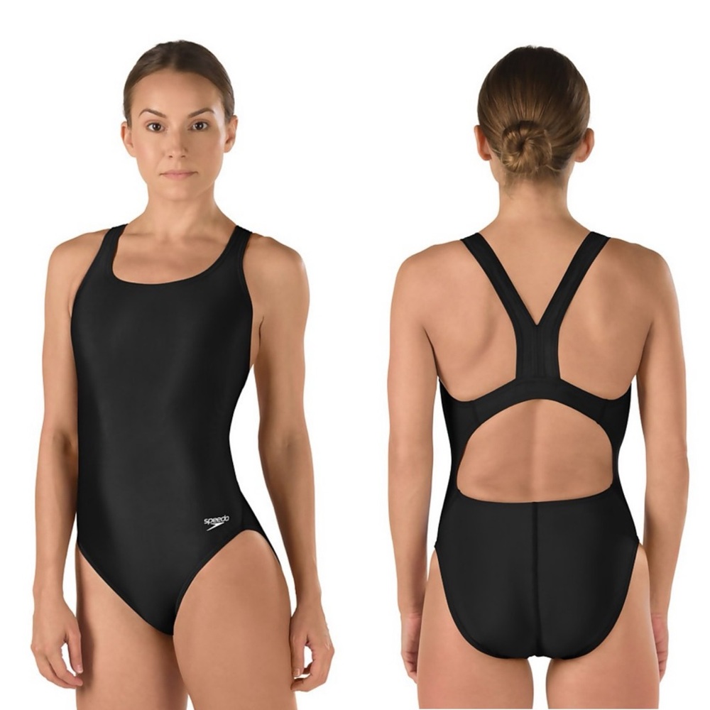 Speedo Women's Solid Super Proback One Piece Black 88191481